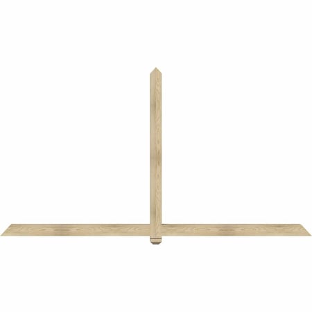 Ekena Millwork Eugene Rough Sawn Timber Gable Bracket, Douglas Fir, 108"W x 58"H x 4"D x 4"F, 13/12 Pitch GBW108X58X0404EUG00RDF